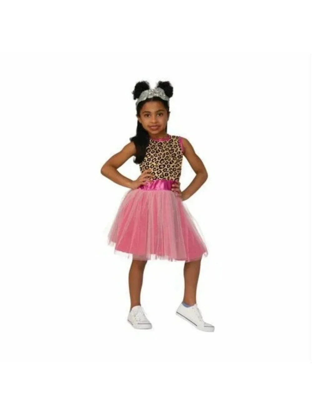 Boxy Girls Nomi Halloween Costume Dress Small 4-6 Pink Headpiece Rubies NEW